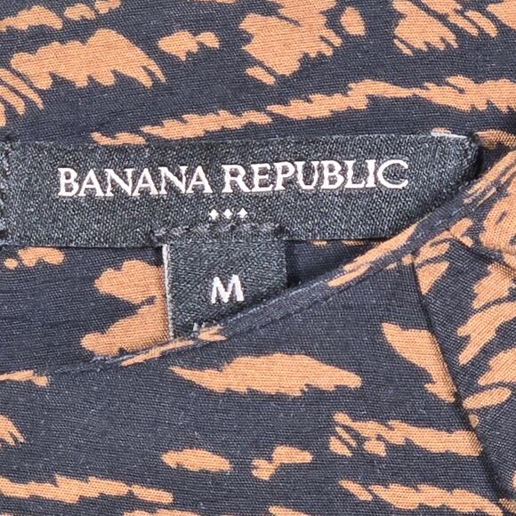 Banana Republic Black And Brown Animal Print Shift. Size Medium. - Picture 5 of 10